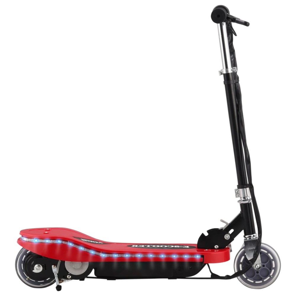 vidaXL Trotinetă electrică cu șa, roșu, 120 W