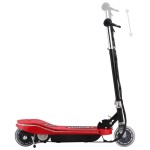 vidaXL Trotinetă electrică cu șa, roșu, 120 W