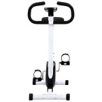 vidaXL Bicicletă fitness cu centură de rezistență, negru vidaXL Bicicletă fitness cu centură de rezistență, negru