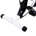 vidaXL Bicicletă fitness cu centură de rezistență, negru vidaXL Bicicletă fitness cu centură de rezistență, negru