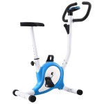 vidaXL Bicicletă fitness cu centură de rezistență, albastru vidaXL Bicicletă fitness cu centură de rezistență, albastru