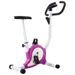 vidaXL Bicicletă fitness cu centură de rezistență, mov vidaXL Bicicletă fitness cu centură de rezistență, mov