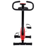 vidaXL Bicicletă fitness cu centură de rezistență, roșu vidaXL Bicicletă fitness cu centură de rezistență, roșu
