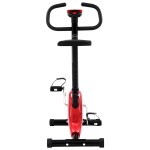 vidaXL Bicicletă fitness cu centură de rezistență, roșu vidaXL Bicicletă fitness cu centură de rezistență, roșu
