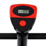 vidaXL Bicicletă fitness cu centură de rezistență, roșu vidaXL Bicicletă fitness cu centură de rezistență, roșu