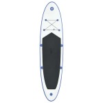 vidaXL Set placă stand up paddle SUP surf gonflabilă, albastru și alb vidaXL Set placă stand up paddle SUP surf gonflabilă, albastru și alb