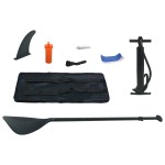 vidaXL Set placă stand up paddle SUP surf gonflabilă, albastru și alb vidaXL Set placă stand up paddle SUP surf gonflabilă, albastru și alb