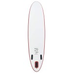 vidaXL Set placă stand up paddle SUP surf gonflabilă, roșu și alb vidaXL Set placă stand up paddle SUP surf gonflabilă, roșu și alb
