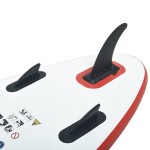 vidaXL Set placă stand up paddle SUP surf gonflabilă, roșu și alb vidaXL Set placă stand up paddle SUP surf gonflabilă, roșu și alb