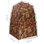 vidaXL Cort pentru duș/toaletă/vestiar, camuflaj vidaXL Cort pentru duș/toaletă/vestiar, camuflaj