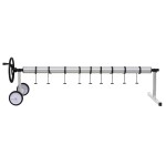 vidaXL Derulator de prelată de piscină cu bază din oțel inoxidabil vidaXL Derulator de prelată de piscină cu bază din oțel inoxidabil
