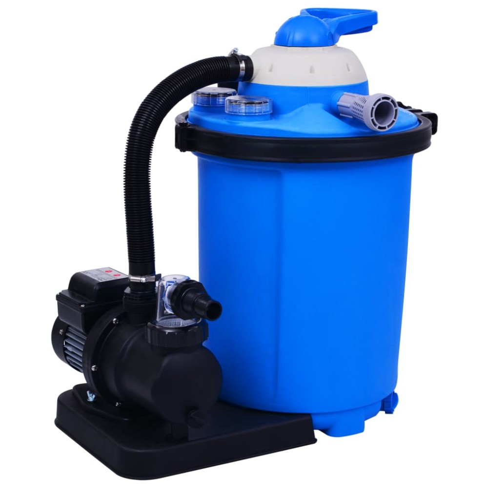 vidaXL Pompă filtru cu nisip, cu temporizator, 550 W 50 L
