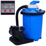vidaXL Pompă filtru cu nisip, cu temporizator, 550 W 50 L vidaXL Pompă filtru cu nisip, cu temporizator, 550 W 50 L