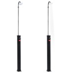 vidaXL Duș solar de grădină, negru, 215 cm, 8 L vidaXL Duș solar de grădină, negru, 215 cm, 8 L