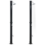 vidaXL Duș solar, negru, 220 cm, 20 L vidaXL Duș solar, negru, 220 cm, 20 L