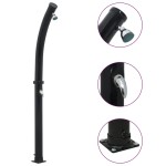 vidaXL Duș solar, negru, 214 cm, 20 L vidaXL Duș solar, negru, 214 cm, 20 L