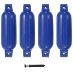 vidaXL Bară de protecție barcă, 4 buc., albastru, 41x11,5 cm, PVC vidaXL Bară de protecție barcă, 4 buc., albastru, 41x11,5 cm, PVC