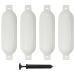 vidaXL Bară de protecție barcă, 4 buc., alb, 51x14 cm, PVC vidaXL Bară de protecție barcă, 4 buc., alb, 51x14 cm, PVC
