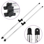 vidaXL Stâlpi de susținere parasolar barcă Bimini, 2 buc., aluminiu vidaXL Stâlpi de susținere parasolar barcă Bimini, 2 buc., aluminiu