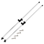 vidaXL Stâlpi de susținere parasolar barcă Bimini, 2 buc., aluminiu vidaXL Stâlpi de susținere parasolar barcă Bimini, 2 buc., aluminiu