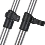 vidaXL Stâlpi de susținere parasolar barcă Bimini, 2 buc., aluminiu vidaXL Stâlpi de susținere parasolar barcă Bimini, 2 buc., aluminiu