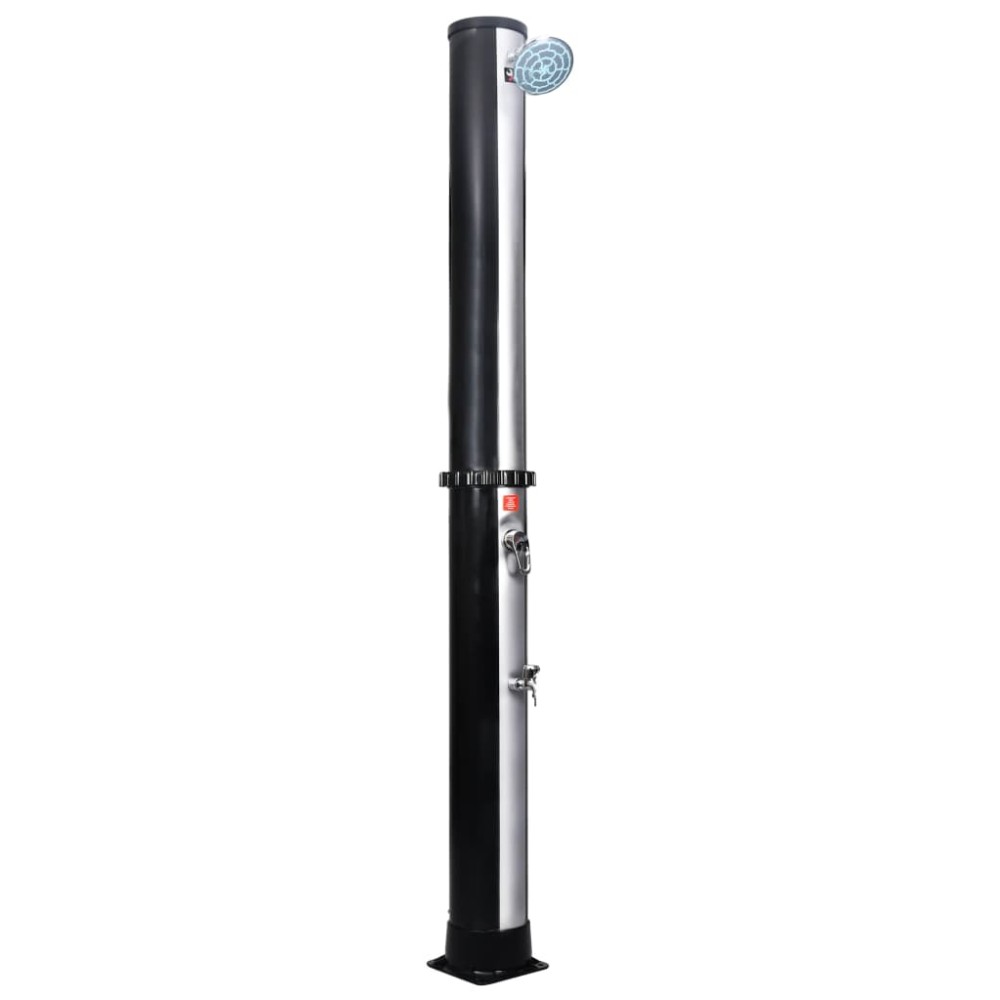 vidaXL Duș solar de exterior cu cap de duș și robinet, 40 L