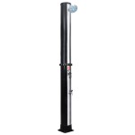 vidaXL Duș solar de exterior cu cap de duș și robinet, 40 L