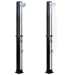 vidaXL Duș solar de exterior cu cap de duș și robinet, 40 L