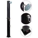vidaXL Duș solar de exterior cu cap de duș și robinet, 40 L vidaXL Duș solar de exterior cu cap de duș și robinet, 40 L