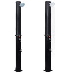 vidaXL Duș solar de exterior cu cap de duș și robinet, 40 L vidaXL Duș solar de exterior cu cap de duș și robinet, 40 L