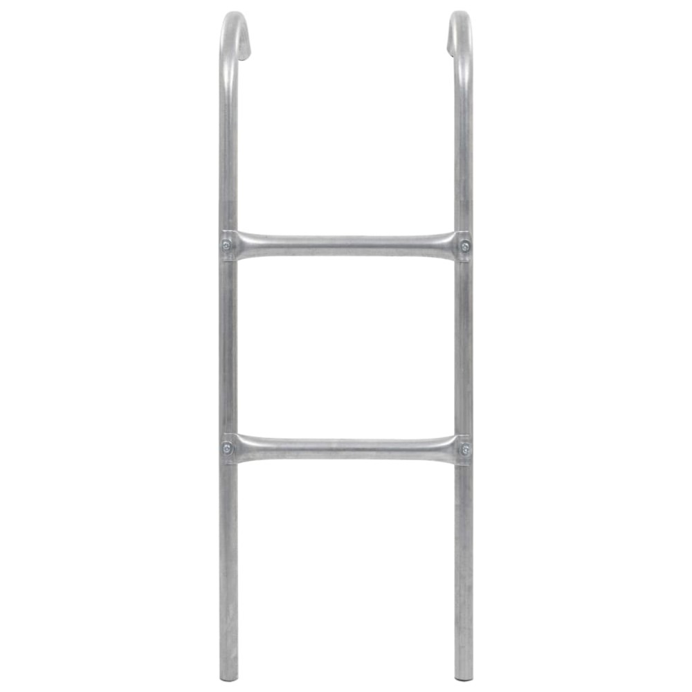 vidaXL Scară de trambulină cu 2 trepte, argintiu, 102,6 cm, oțel