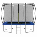 vidaXL Set trambulină dreptunghiulară, 274 x 183 x 76 cm, 150 kg vidaXL Set trambulină dreptunghiulară, 274 x 183 x 76 cm, 150 kg