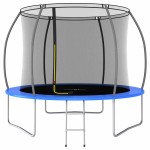 vidaXL Set trambulină rotundă, 305 x 76 cm, 150 kg vidaXL Set trambulină rotundă, 305 x 76 cm, 150 kg