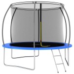 vidaXL Set trambulină rotundă, 305 x 76 cm, 150 kg vidaXL Set trambulină rotundă, 305 x 76 cm, 150 kg