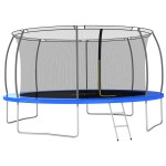 vidaXL Set trambulină rotundă, 460 x 80 cm, 150 kg vidaXL Set trambulină rotundă, 460 x 80 cm, 150 kg