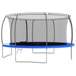 vidaXL Set trambulină rotundă, 460 x 80 cm, 150 kg vidaXL Set trambulină rotundă, 460 x 80 cm, 150 kg