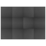 vidaXL Saltele de exerciții, 12 buc., negru, 4,32 m², spumă EVA