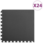 vidaXL Saltele de exerciții, 24 buc., negru, 8,64 ㎡, spumă EVA vidaXL Saltele de exerciții, 24 buc., negru, 8,64 ㎡, spumă EVA