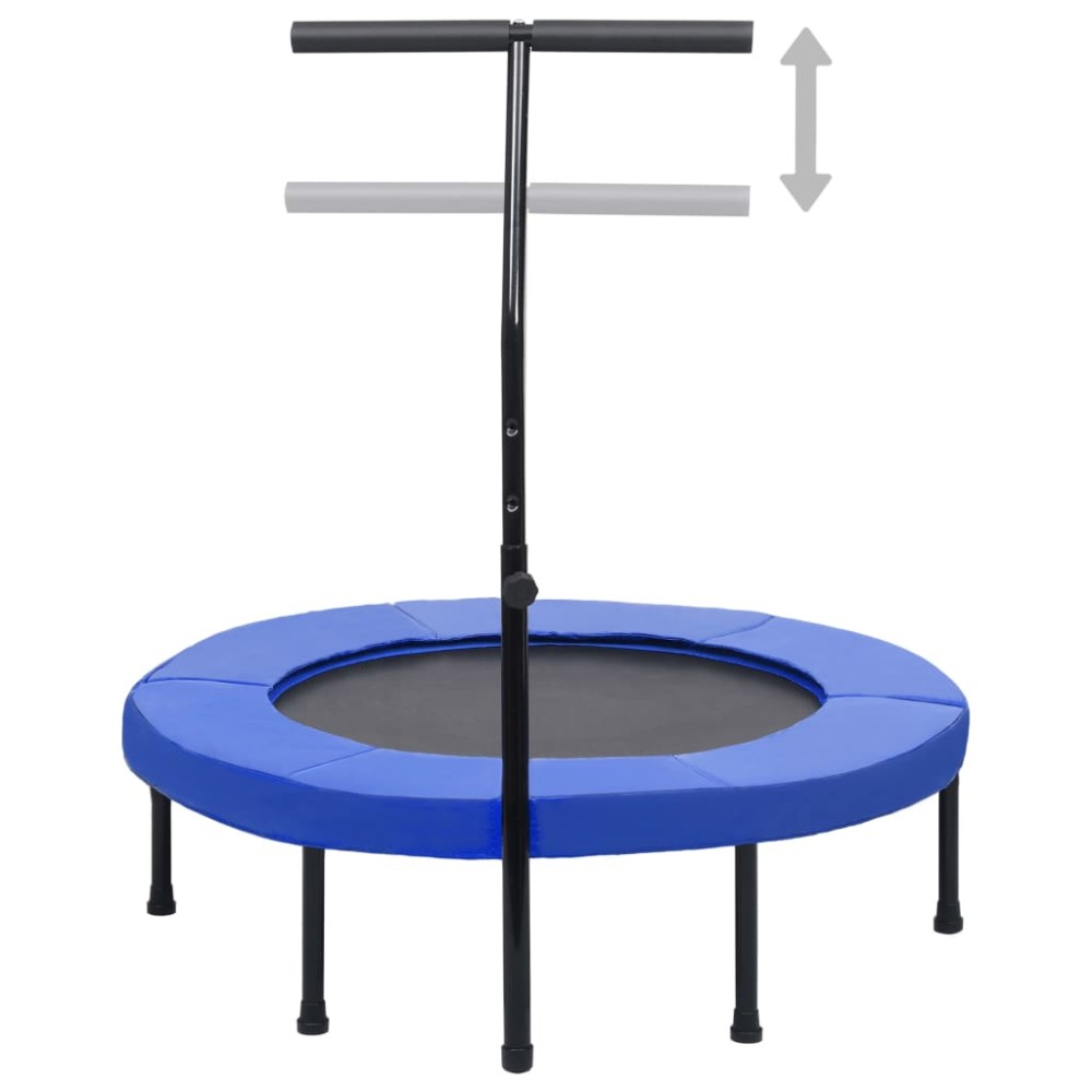 vidaXL Trambulină de fitness cu mâner și margine de siguranță, 102 cm