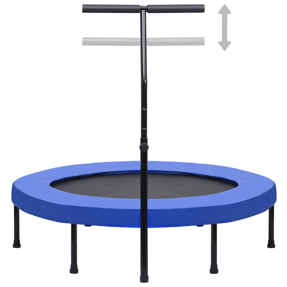 vidaXL Trambulină de fitness cu mâner și margine de siguranță, 122 cm