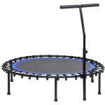 vidaXL Trambulină de fitness cu mâner și margine de siguranță, 122 cm vidaXL Trambulină de fitness cu mâner și margine de siguranță, 122 cm
