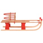 vidaXL Sanie pliabilă pentru zăpadă cu spătar, 119 cm, lemn vidaXL Sanie pliabilă pentru zăpadă cu spătar, 119 cm, lemn