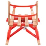 vidaXL Sanie pliabilă pentru zăpadă cu spătar, 119 cm, lemn vidaXL Sanie pliabilă pentru zăpadă cu spătar, 119 cm, lemn