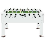 vidaXL Masă de fotbal, alb, 140x74,5x87,5 cm, oțel, 60 kg vidaXL Masă de fotbal, alb, 140x74,5x87,5 cm, oțel, 60 kg