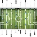 vidaXL Masă de fotbal, alb, 140x74,5x87,5 cm, oțel, 60 kg vidaXL Masă de fotbal, alb, 140x74,5x87,5 cm, oțel, 60 kg