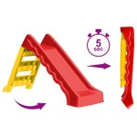 vidaXL Tobogan pliabil pentru copii de interior & exterior roșu/galben vidaXL Tobogan pliabil pentru copii de interior & exterior roșu/galben