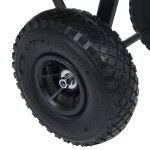 vidaXL Cărucior manual de grădină basculabil, negru, 300 kg, 75 L vidaXL Cărucior manual de grădină basculabil, negru, 300 kg, 75 L