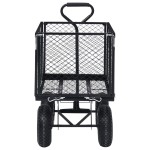 vidaXL Cărucior manual de grădină, negru, 350 kg vidaXL Cărucior manual de grădină, negru, 350 kg