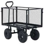 vidaXL Cărucior manual de grădină, negru, 350 kg vidaXL Cărucior manual de grădină, negru, 350 kg