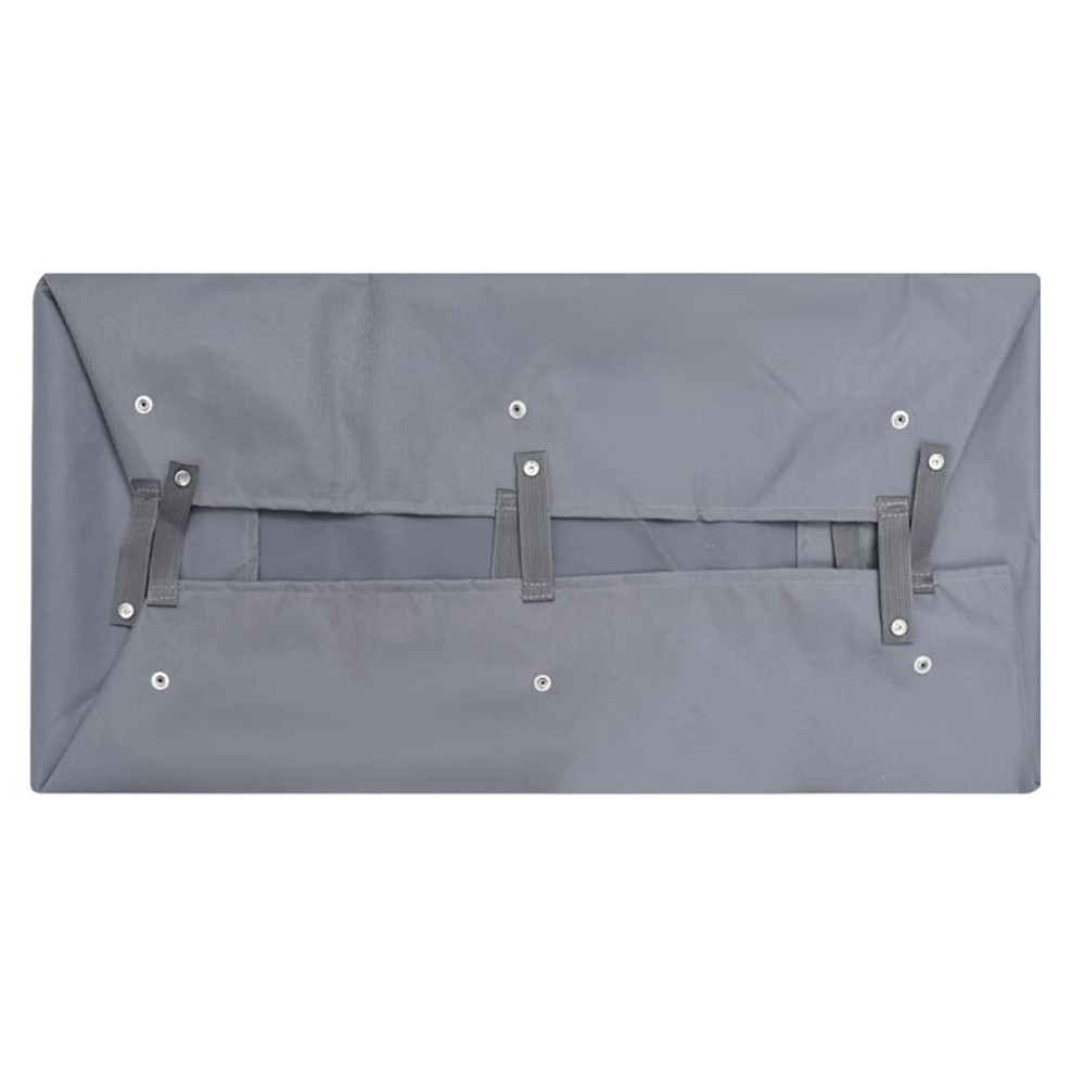 vidaXL Căptușeală cărucior grădină, gri închis, 81x41x21 cm, textil